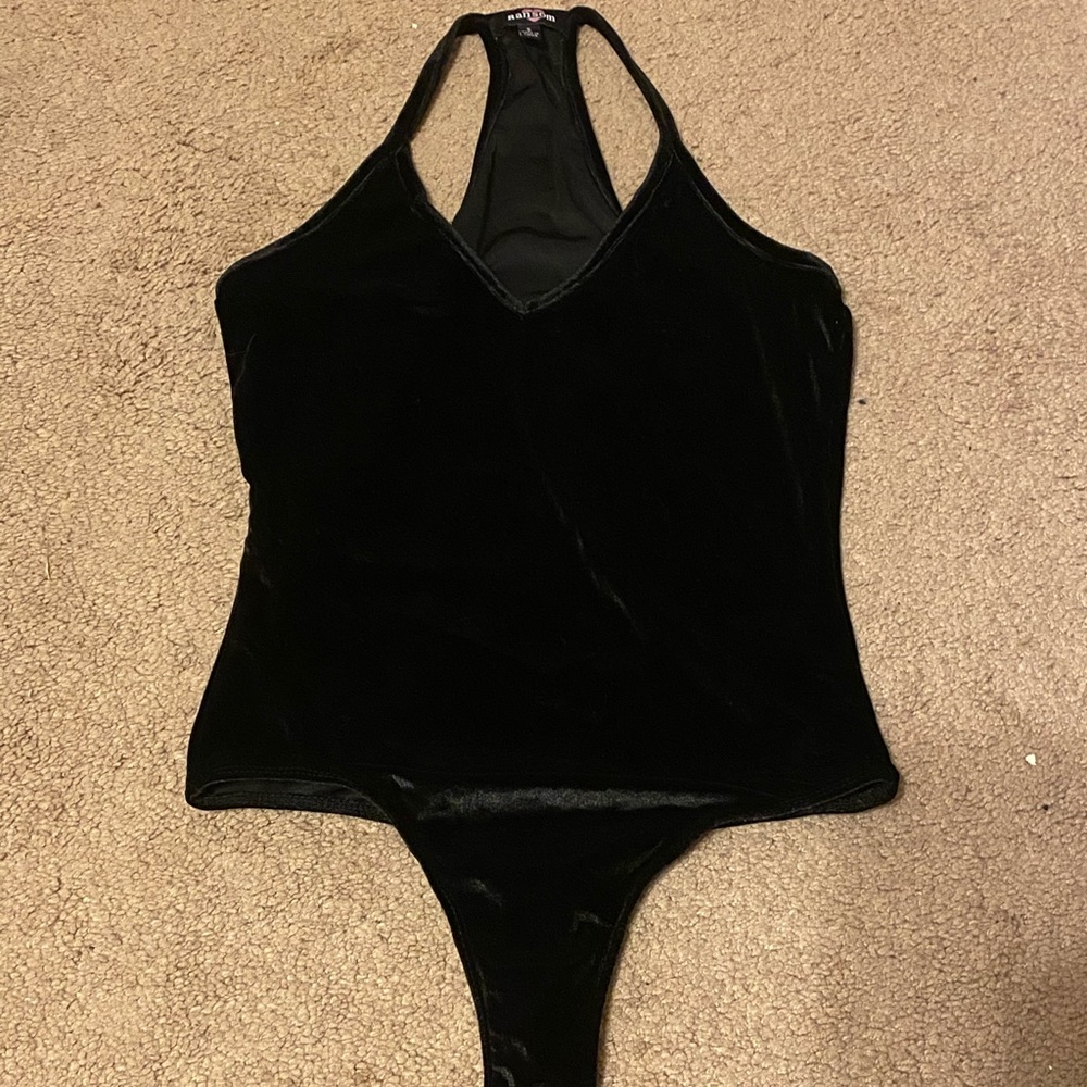 Velvet/velour cami bodysuit size small